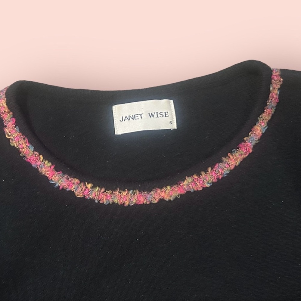 Vintage Long Sleeve Semi fitted Janet Wise Sweater, Made in Argentina - Picture 3 of 5